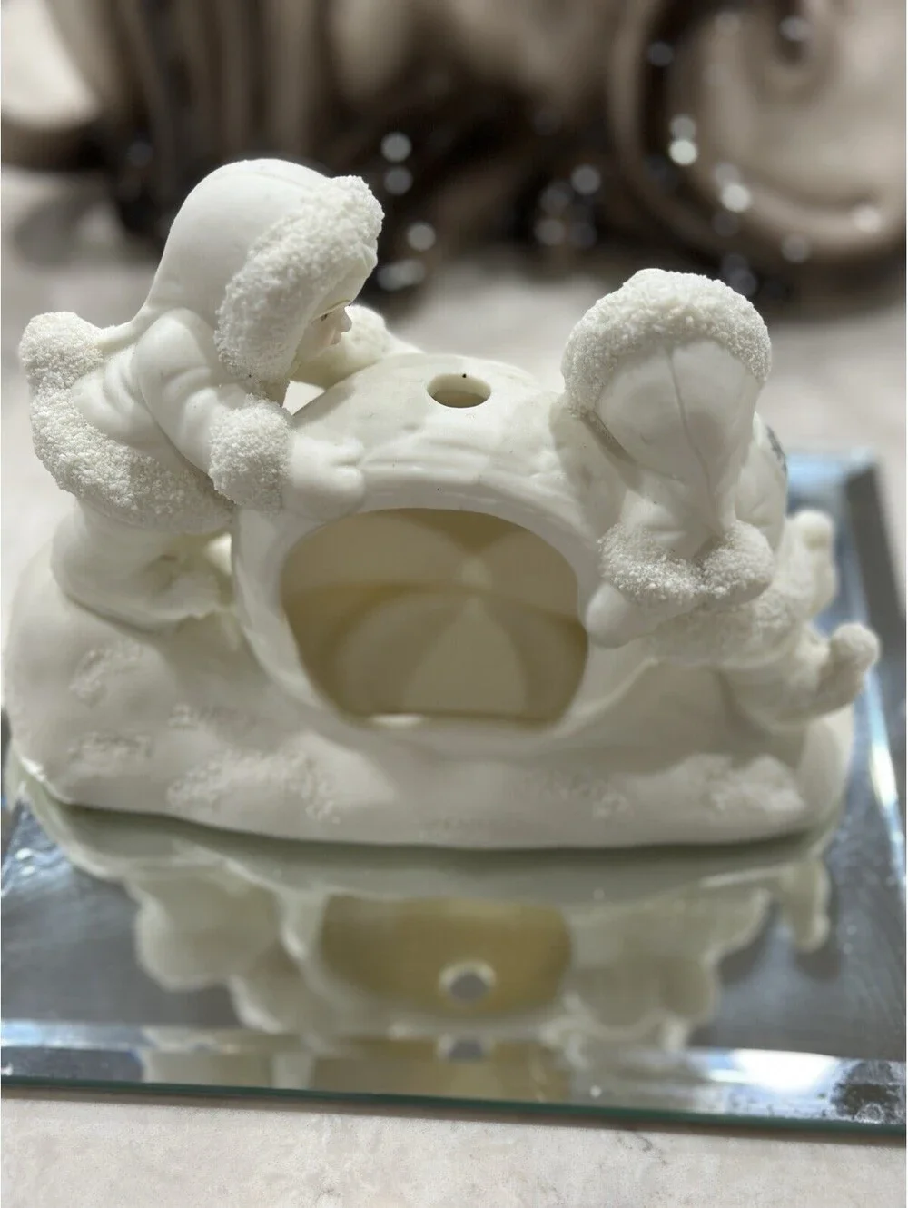 Department 56 Snowbabies figurine “Where Did He Go?” Two Snowy Friends